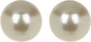 NORDSTROM RACK 12mm Sterling Silver Faux Pearl Stud Earrings
