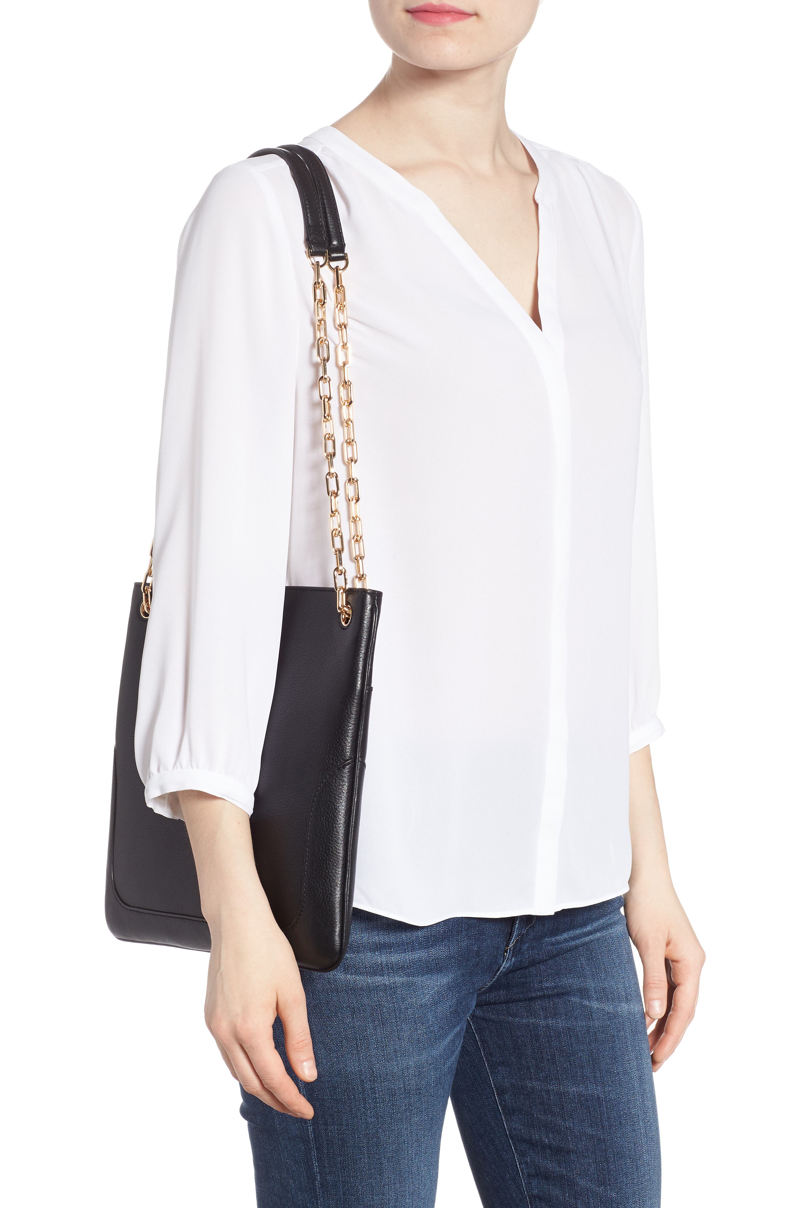 Tory Burch Marsden Swingpack Leather Crossbody Bag, Alternate, color, 