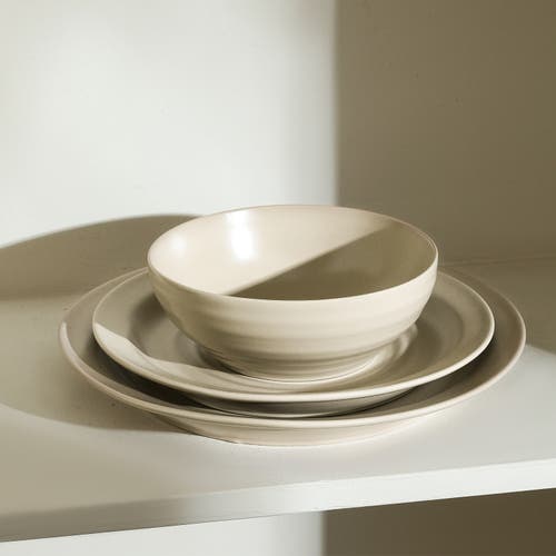 Stone Lain Orbit Stoneware 4-piece Salad Plate Set In Neutral