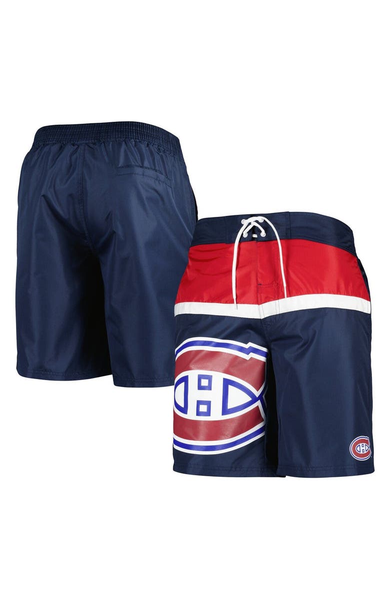 STARTER Men's Starter Navy Montreal Canadiens Sea Wind Swim Trunks, Main, color, Navy