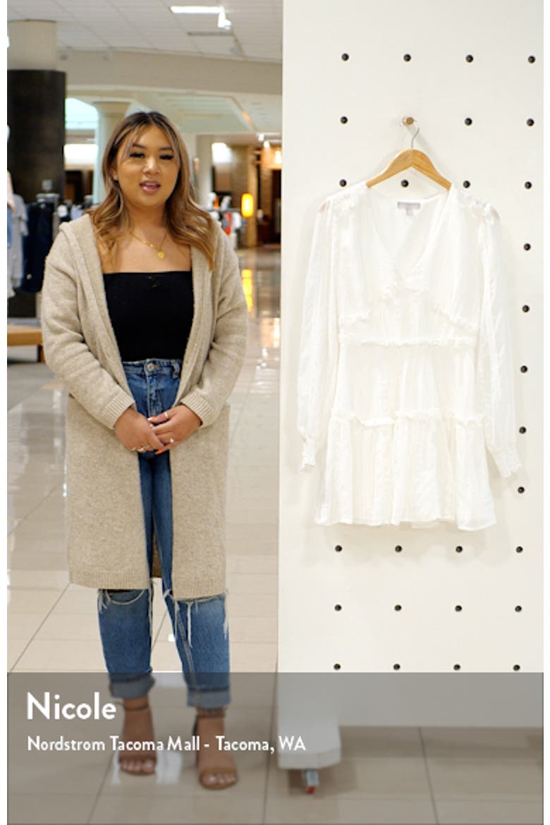 Ruffle Long Sleeve Minidress video