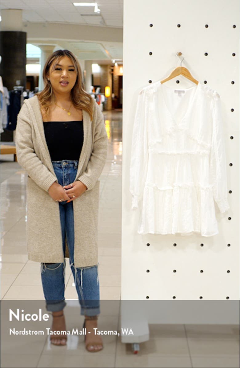 Ruffle Long Sleeve Minidress, sales video thumbnail