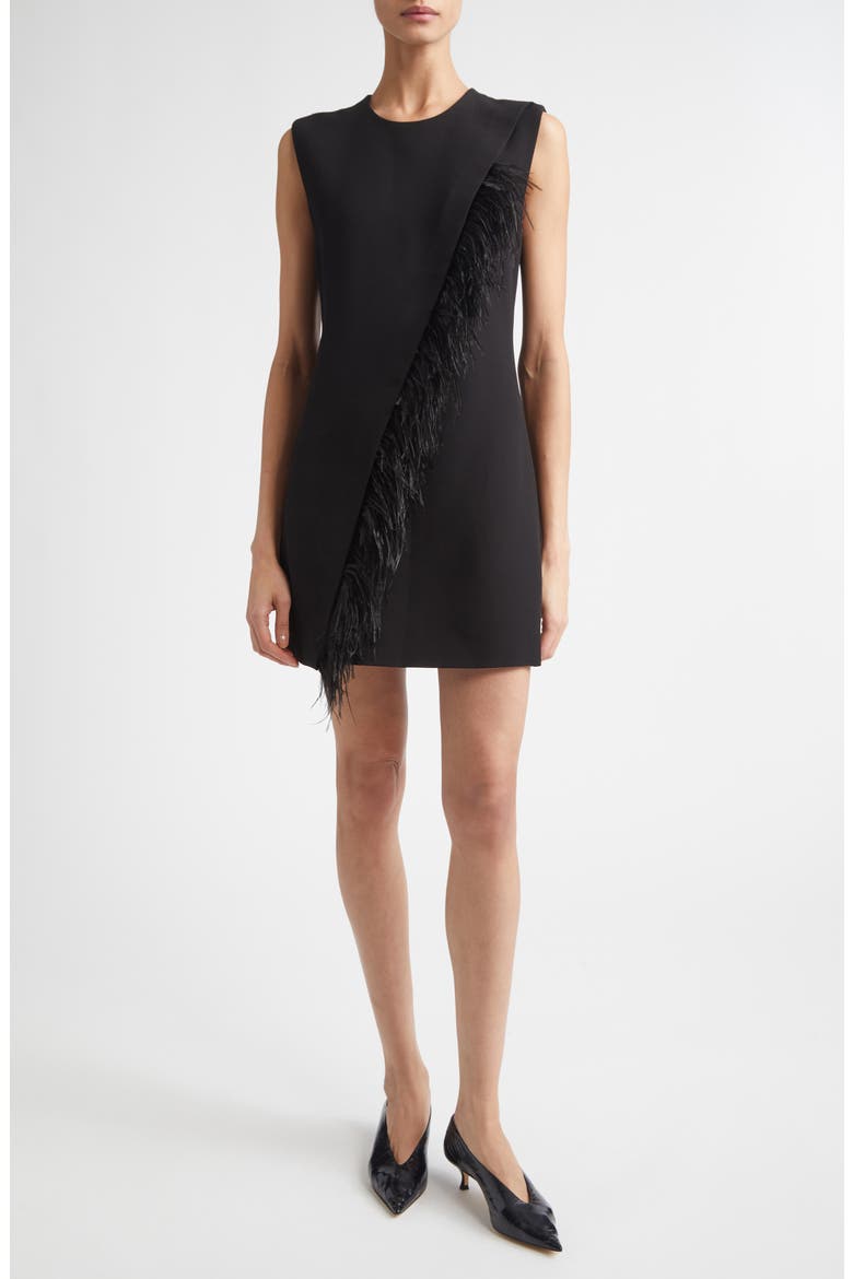 Beck Sleeveless Wool Blend Sheath Dress, Main, color, BLACK