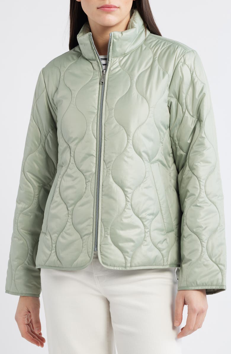 Sam Edelman Quilted Jacket, Alternate, color, Sage