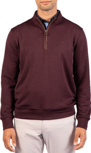 TailorByrd Ottoman Rib Quarter Zip Sweater
