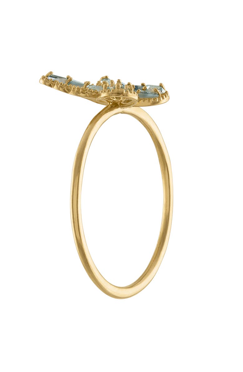 FUZION CREATIONS Sapphire & London Blue Topaz Butterfly Ring, Alternate, color, 