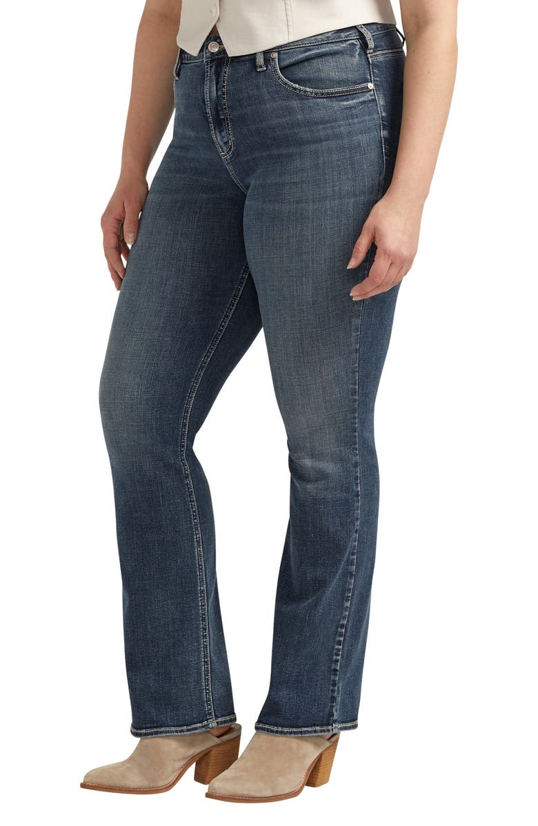 Silver Jeans Co. Avery Curvy High Waist Slim Bootcut Jeans, Alternate, color, 