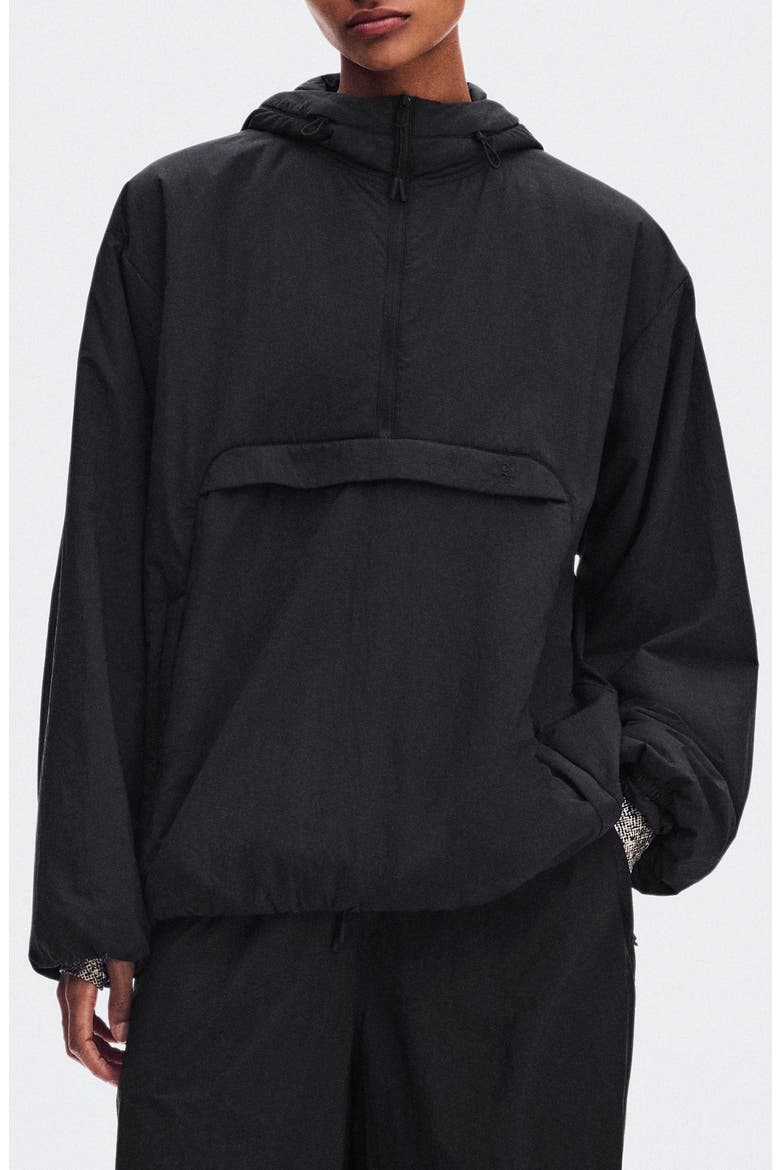 x Zendaya Insulated Half Zip Anorak, Main, color, BLACK