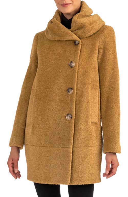Sofia Cashmere Cocoon Wool & Alpaca Blend Bouclé Coat in 251Cam  product