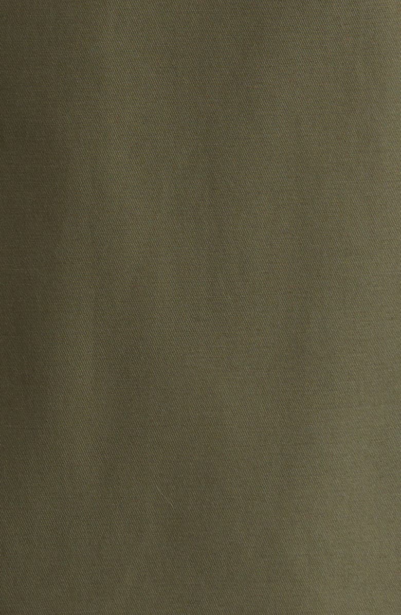 Sam Edelman Cotton Blend Trench Coat with Removable Hood, Alternate, color, Loden