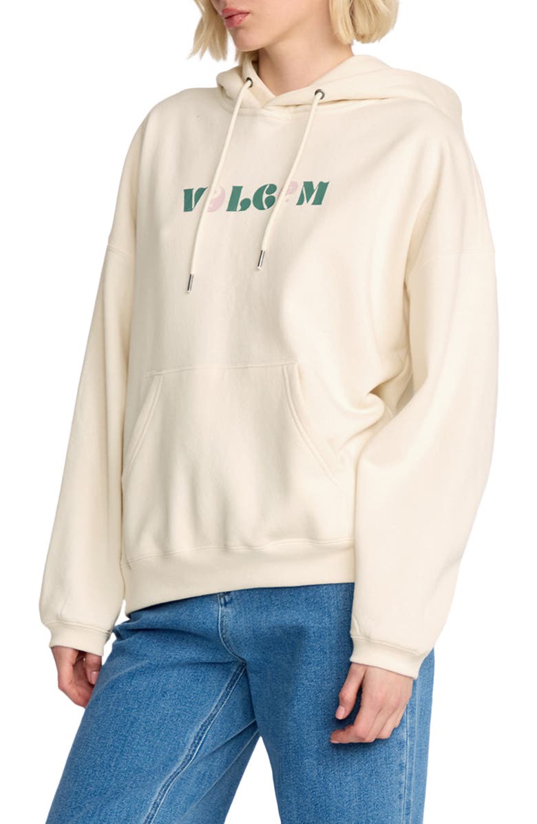 Volcom Stone Art Up Graphic Hoodie, Alternate, color, Bone