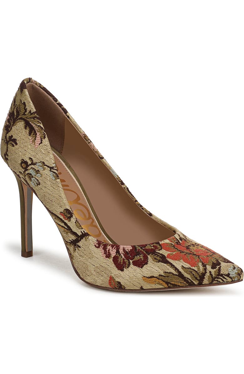 Sam Edelman Hazel Pointed Toe Pump, Main, color, Natural Multi Se
