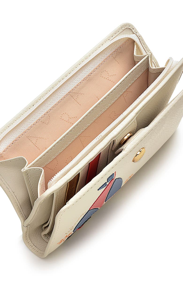 Radley Sail Away Medium Bifold Leather Wallet, Alternate, color, Chalk