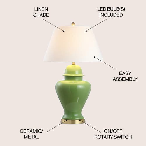 Jonathan Y Sagwa 33" Ceramic/iron Modern Classic Led Table Lamp