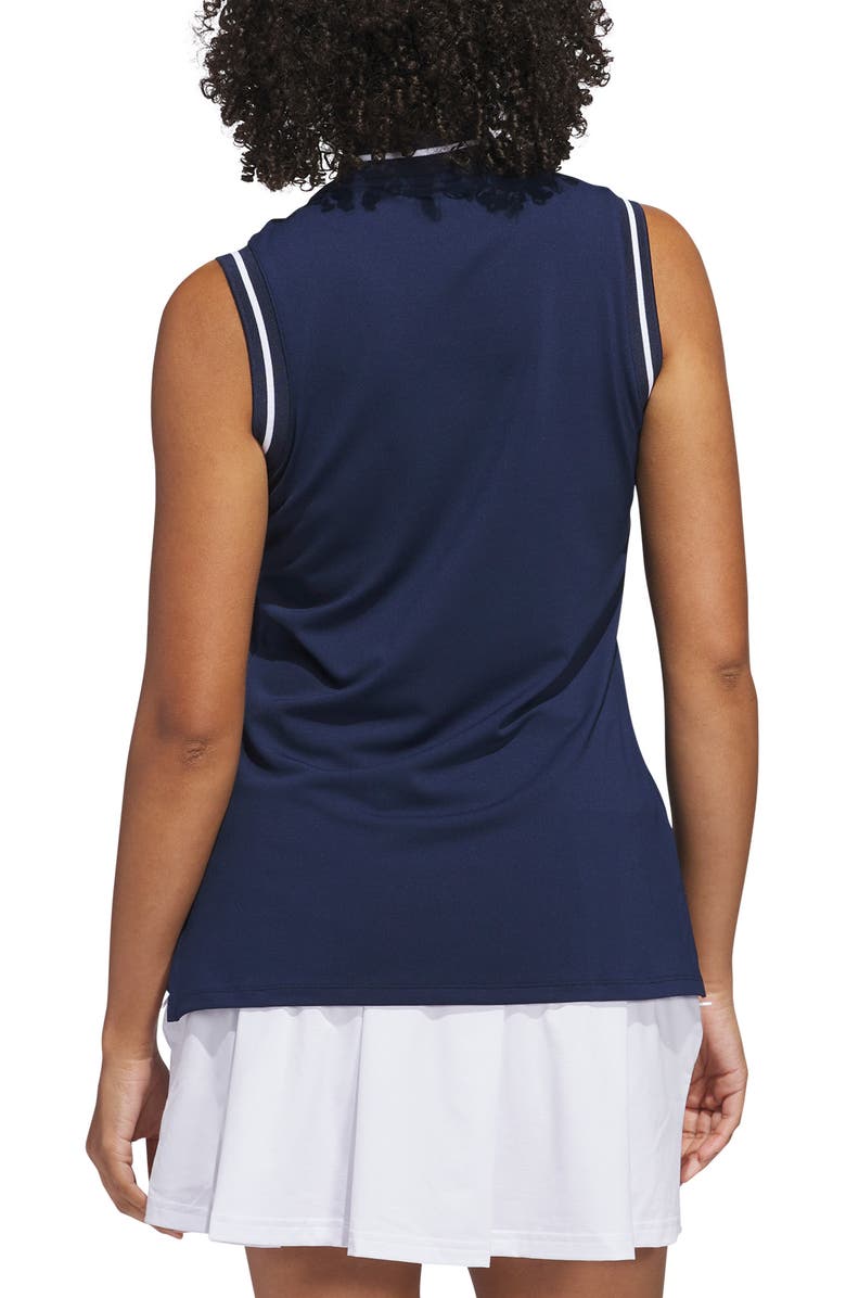 adidas Golf Ultimate 365 Sleeveless Golf Half Zip Top, Alternate, color, Collegiate Navy/ White