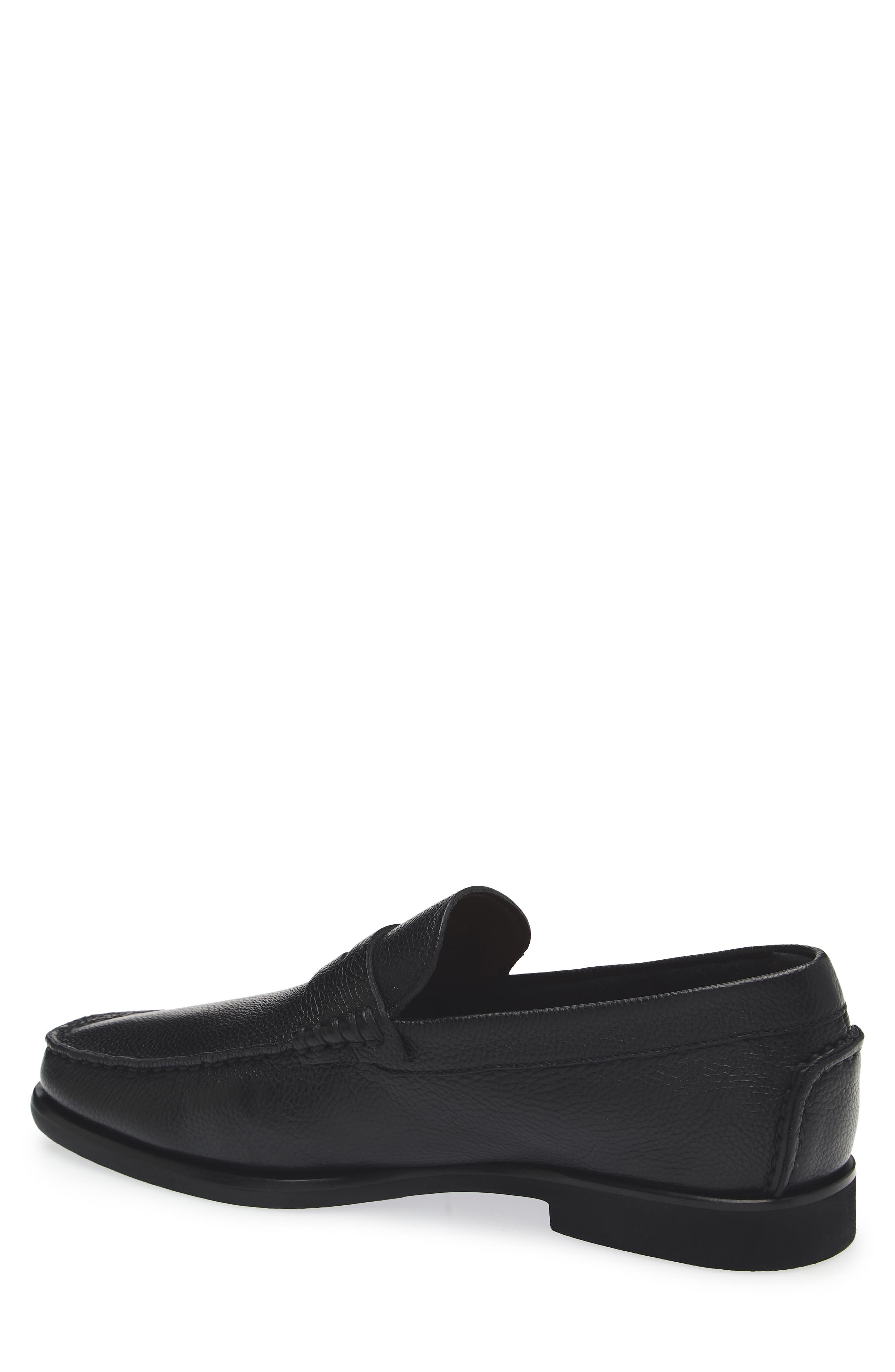 Santoni Ikangia Penny Loafer, Alternate, color, Black