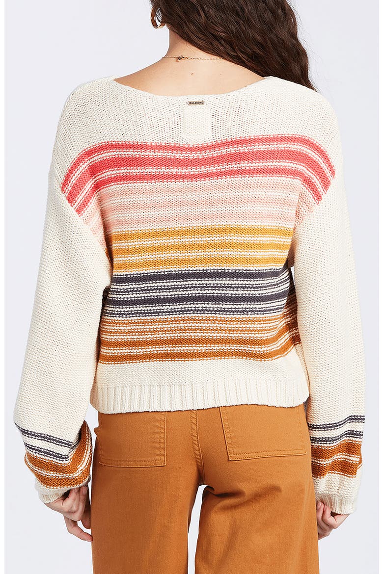 Seeing Stripes Boat Neck Cotton Sweater, Alternate, color, GDD-GOLD DUST