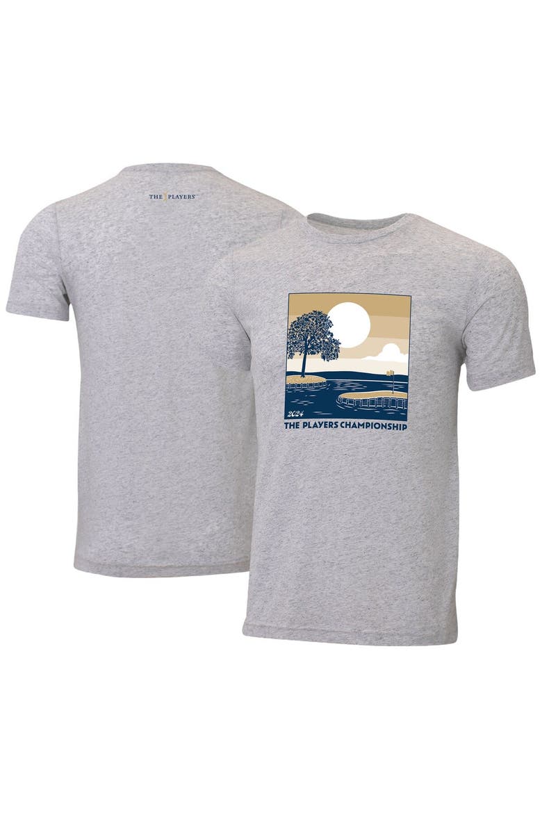 Men's Ahead  Oatmeal THE PLAYERS 2024 Island Green Instant Classic Tri-Blend T-Shirt, Main, color, Oatmeal