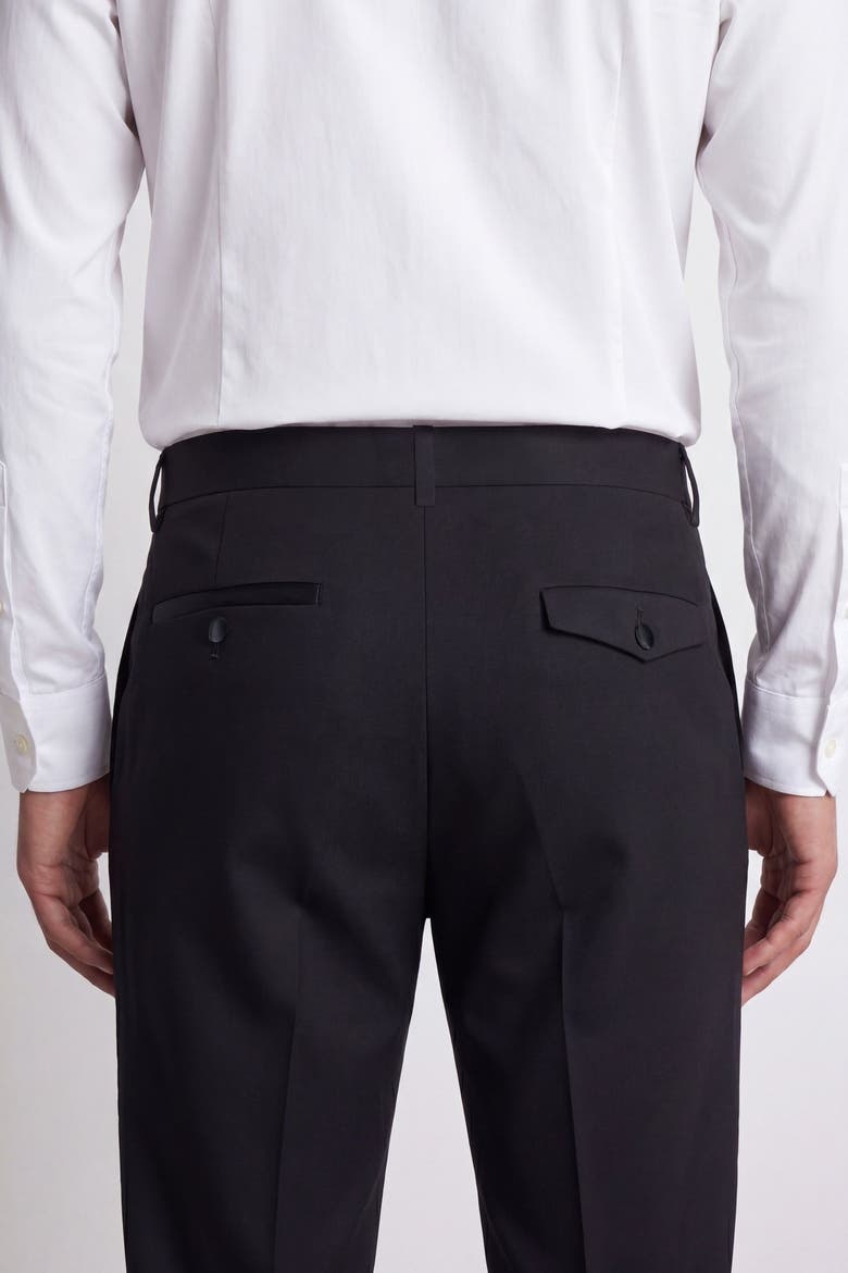 Kingdon Slim Fit Tuxedo Trousers, Alternate, color, Black