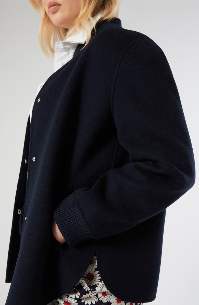 Marina Rinaldi Spaprica Wool Blend Coat, Alternate, color, 