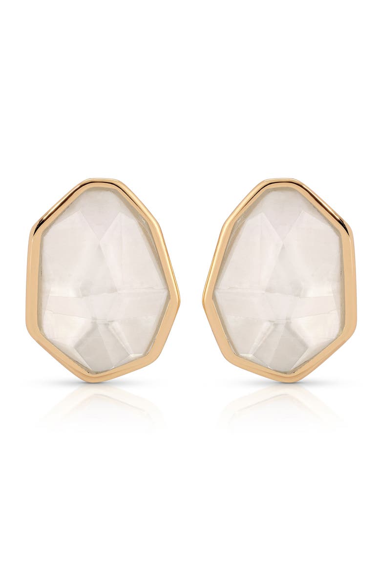 Seastone Stud Earrings, Main, color, MOTHER OF PEARL