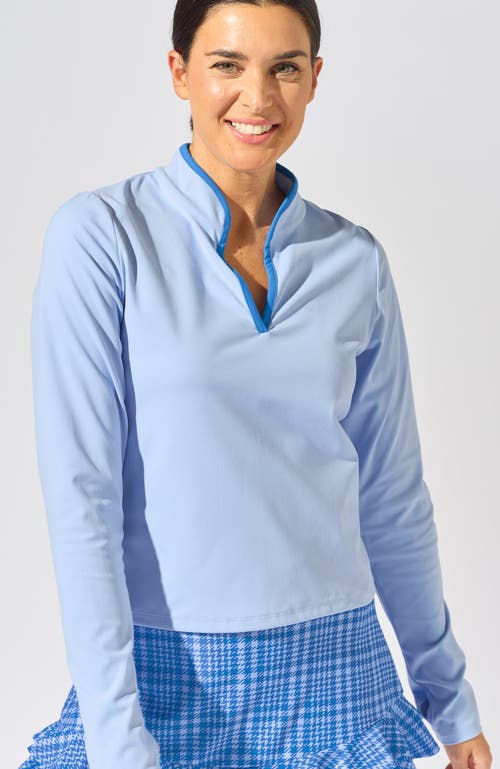 Bobbe Active Volley Long Sleeve Top In Blue