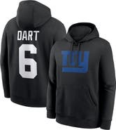 Nike Men's Nike Jaxson Dart Black New York Giants Player Name & Number Fleece Hoodie