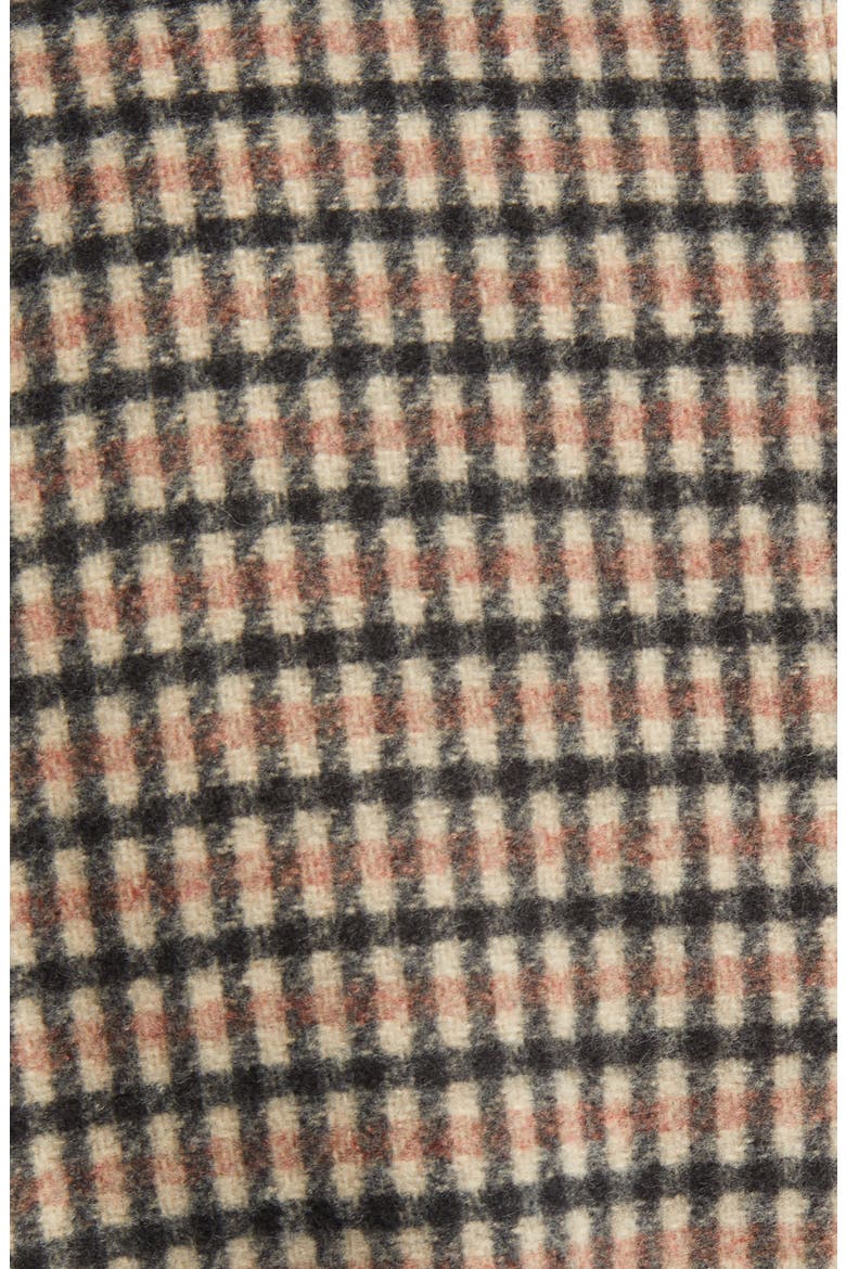 Plaid Wool Blend Trench Coat, Alternate, color, TAN