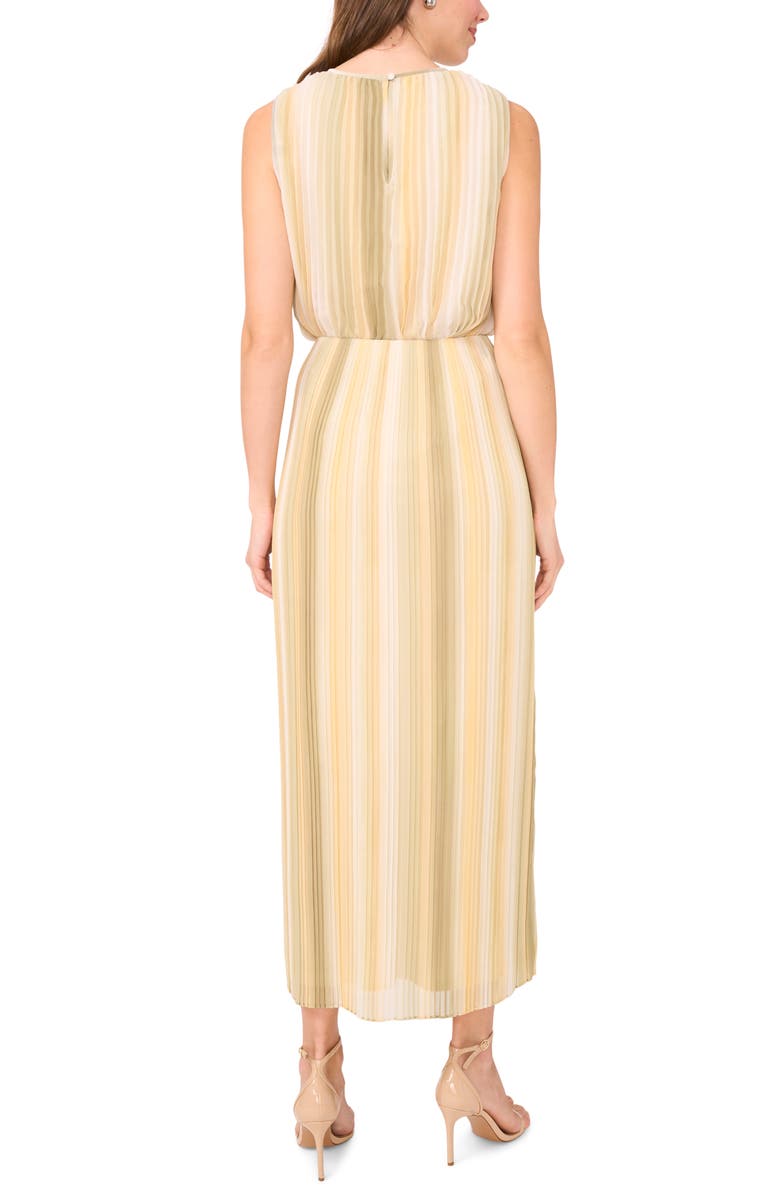 Halogen<sup>®</sup> Ombré Stripe Pleated Maxi Skirt, Alternate, color, Soft Sage