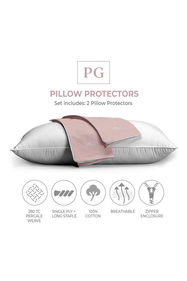 Set of 2 Cotton Cool Pillow Covers, Alternate, color, PINK
