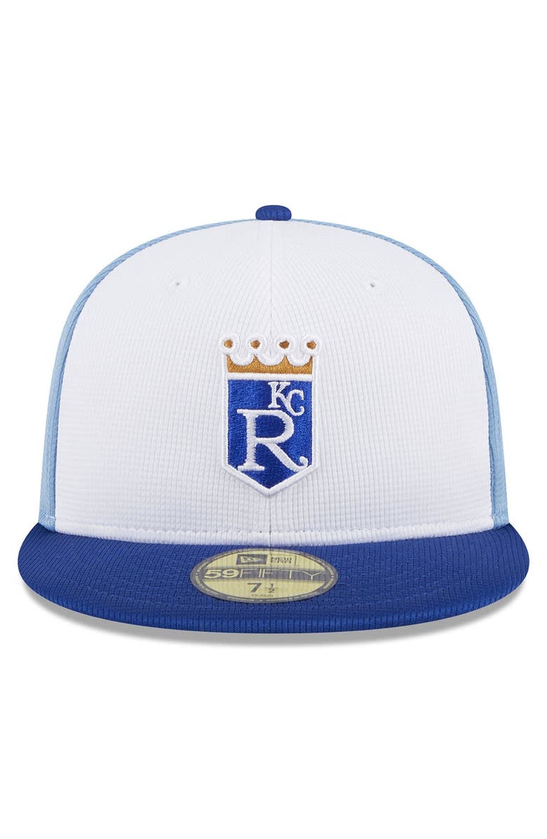 New Era Men's New Era  White Kansas City Royals 2024 Batting Practice 59FIFTY Fitted Hat, Alternate, color, 