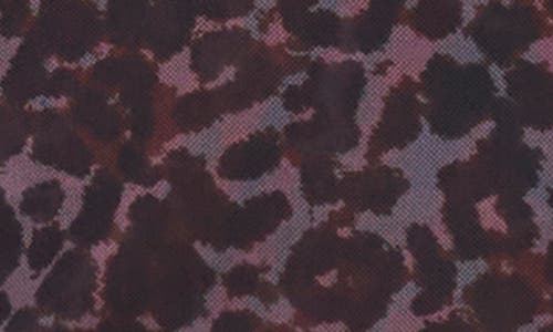 Parker Leopard Mock Neck Long Sleeve Top In Multi