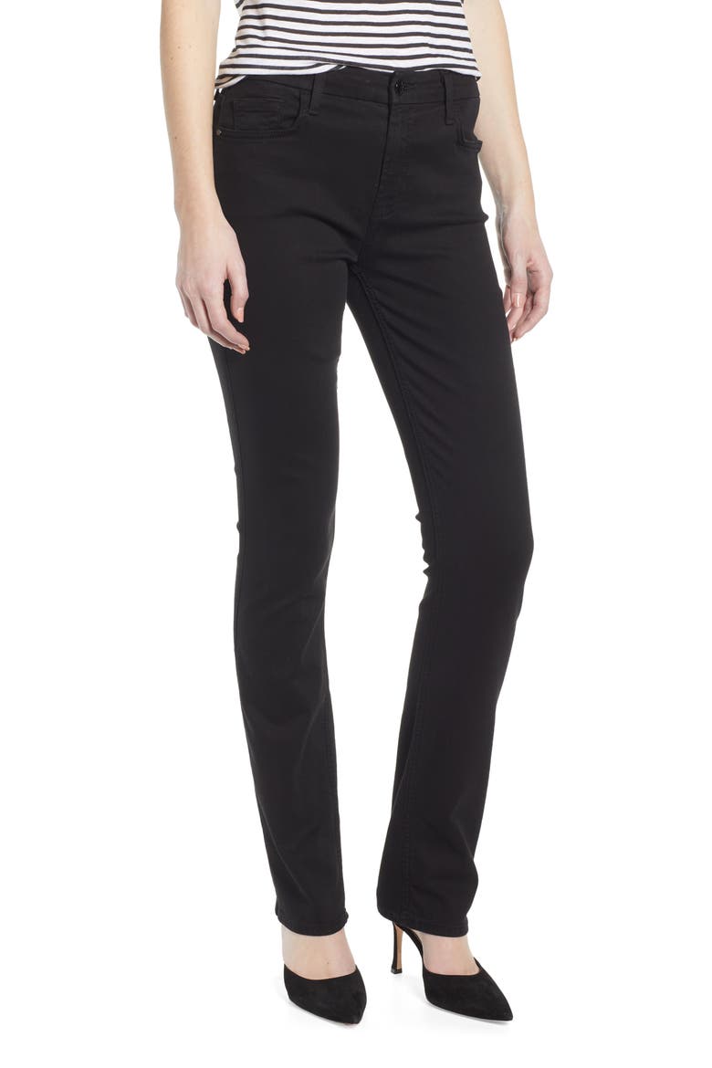 Stretch Slim Straight Leg Jeans, Main, color, CLASSIC BLACK NOIR