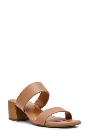 Dolce Vita Dv By  Sharona Block Heel Sandal In Brown