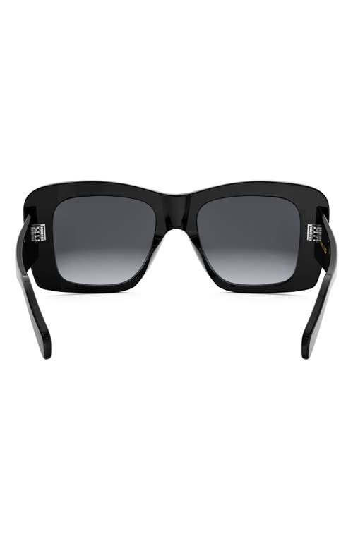 CELINE CELINE BOLD 3 DOTS 53MM GEOMETRIC SUNGLASSES