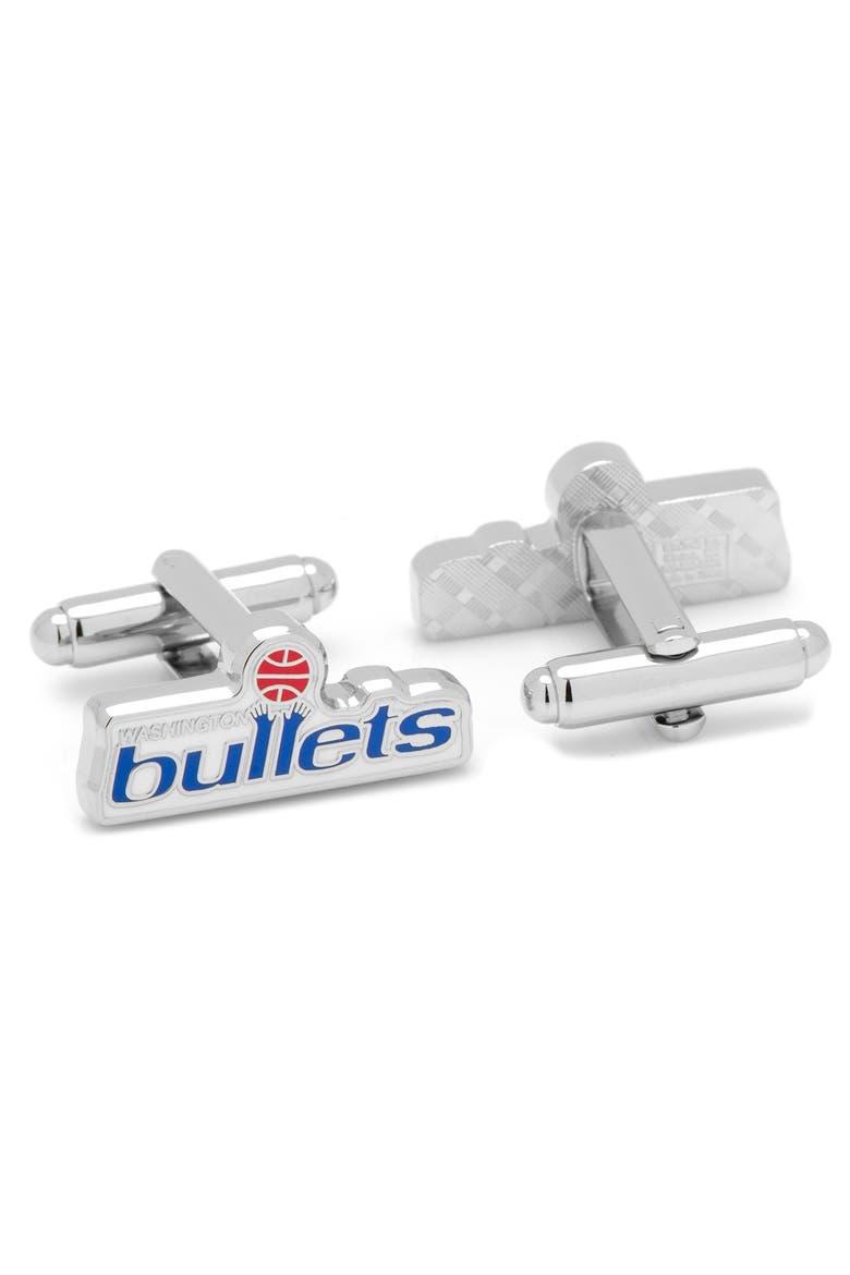 NBA Washington Bullets Cuff Links, Alternate, color, WASHINGTON BULLETS VINTAGE EDI