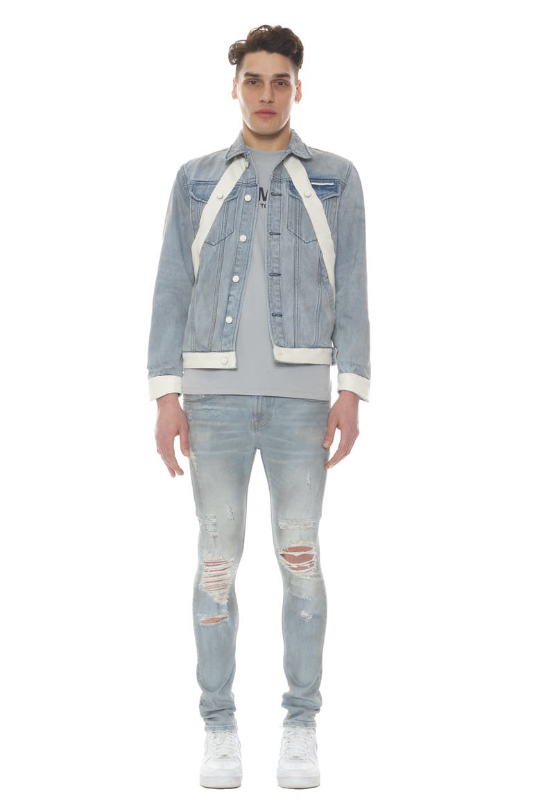 Strat Ripped Super Skinny Jeans, Alternate, color, FALCON 2