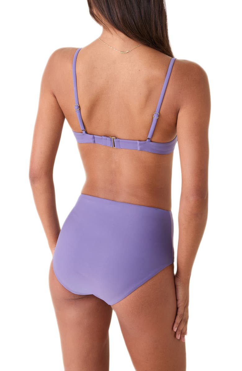 Andie The Bermuda Underwire Bikini Top, Alternate, color, Amethyst