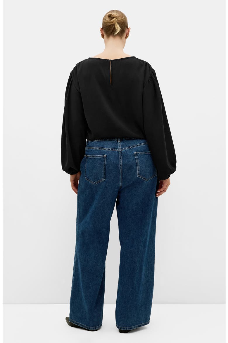 Elise Long Sleeve Top, Alternate, color, BLACK
