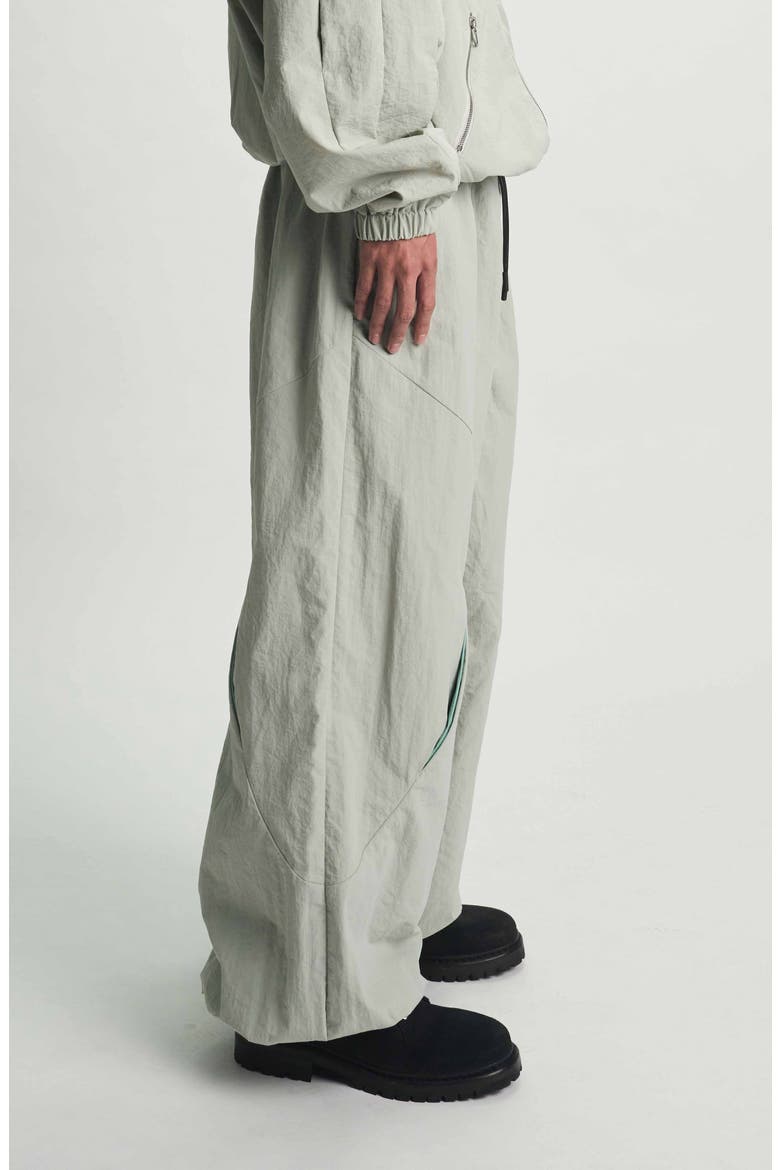 Zaid Parachute Pants, Alternate, color, SMOKE