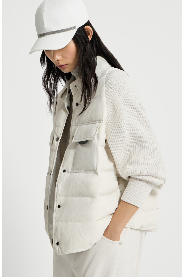 Knit down coat, Alternate, color, Ivory