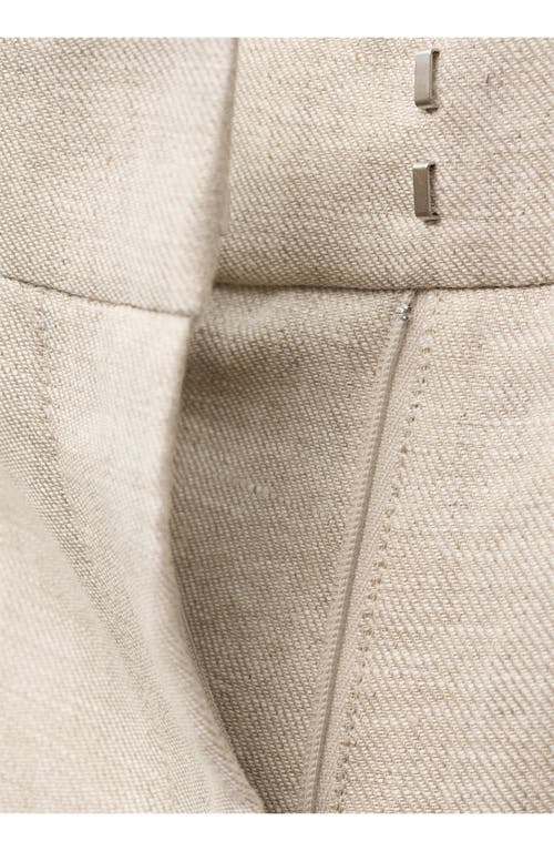 Mango Wide Leg Linen Pants