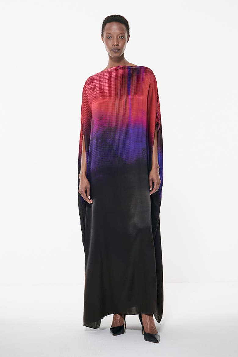 Gradient Printed Kaftan, Main, color, Multicolor