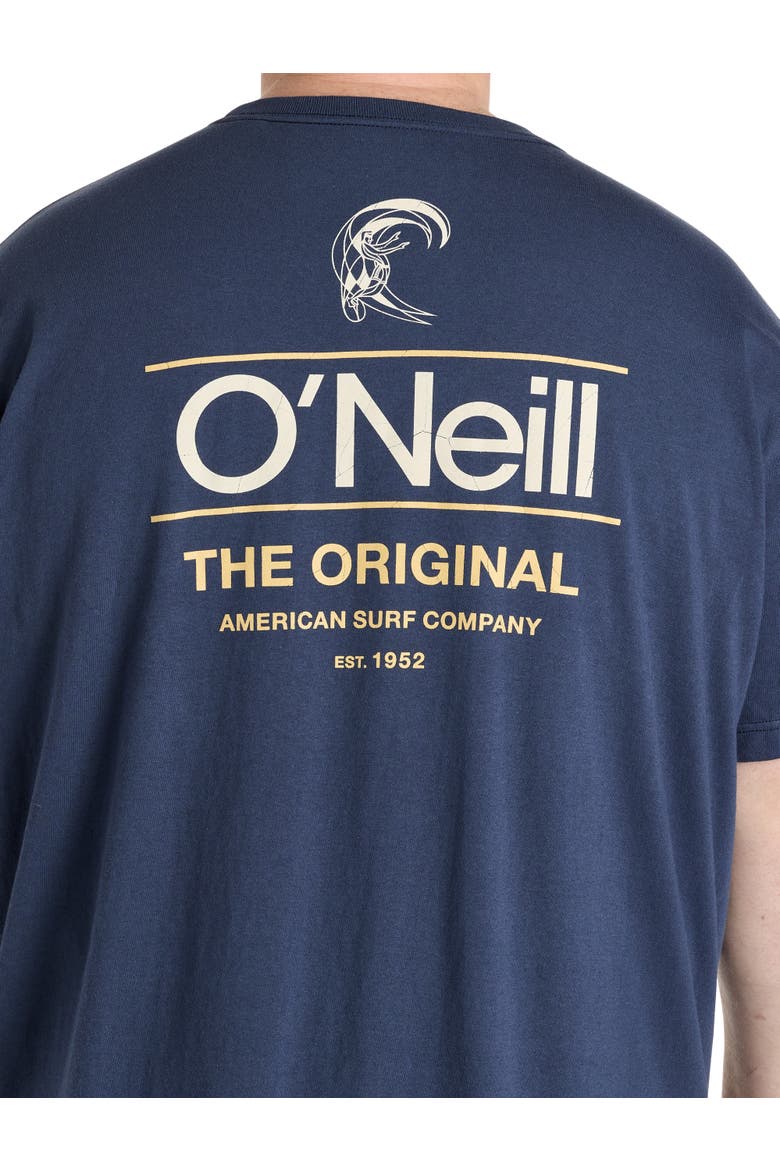 Big & Tall Parallel Lines Graphic Tee, Alternate, color, NAVY