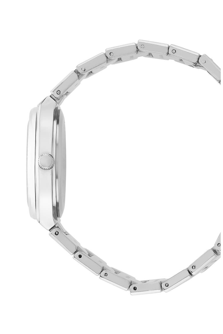 Cabinet Crystal Bracelet Strap Watch, 33mm, Alternate, color, SILVER