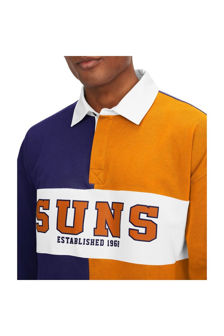 Men's Tommy Jeans Purple/Orange Phoenix Suns Ronnie Rugby Long Sleeve T-Shirt, Alternate, color, Purple