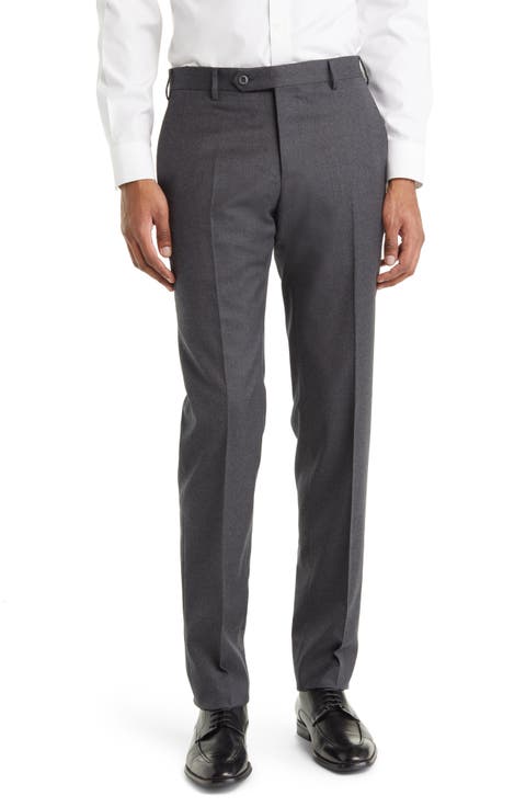 Parker Flat Front Stretch Wool Flannel Trousers (Nordstrom Exclusive)