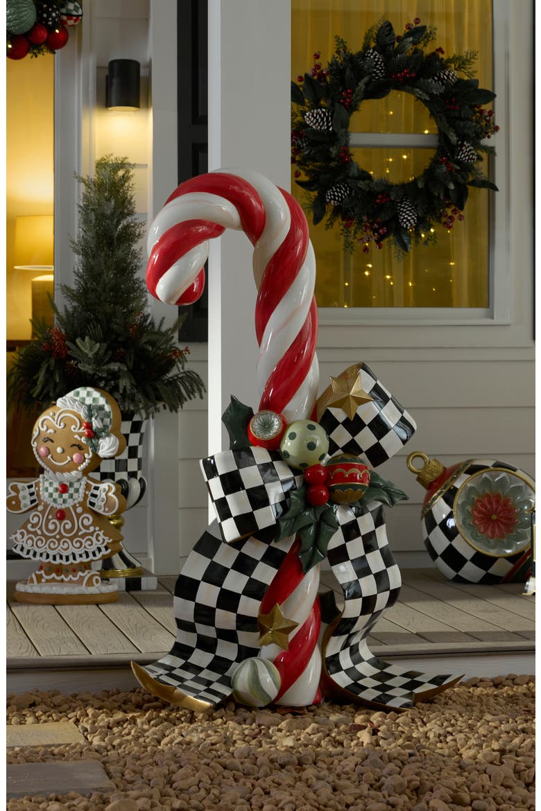 Check it Out Left Candy Cane Trophy, Alternate, color, RED
