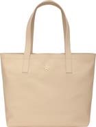 GORSKI Leather Tote Bag with Removable Zipped Pouch