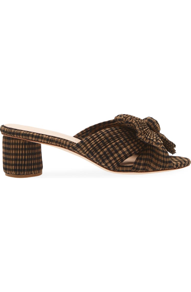 Loeffler Randall Emilia Slide Sandal, Alternate, color, Brown/ Black Check